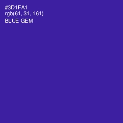 #3D1FA1 - Blue Gem Color Image
